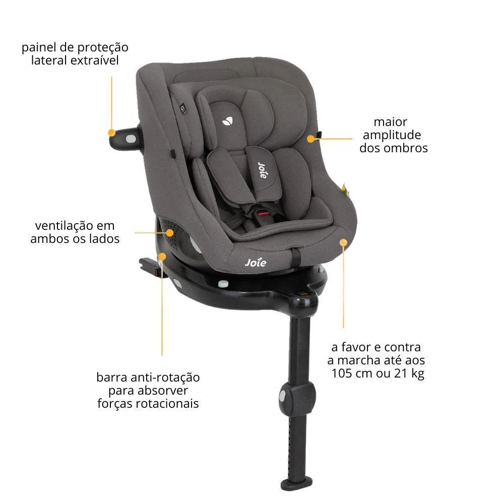 Joie i-Pivot 360 Dark Slate 40-105cm - Image 8