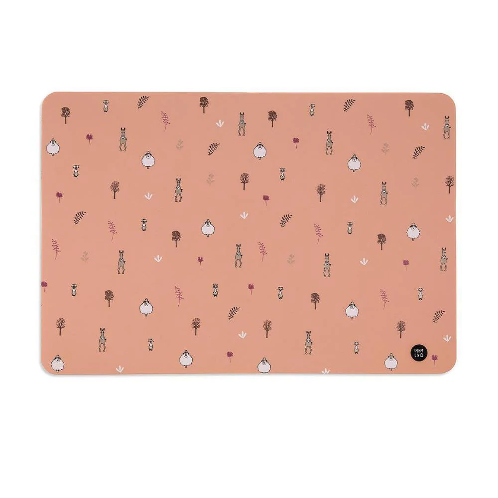 Individual em Silicone Baby Livia Muted Clay 38x26cm
