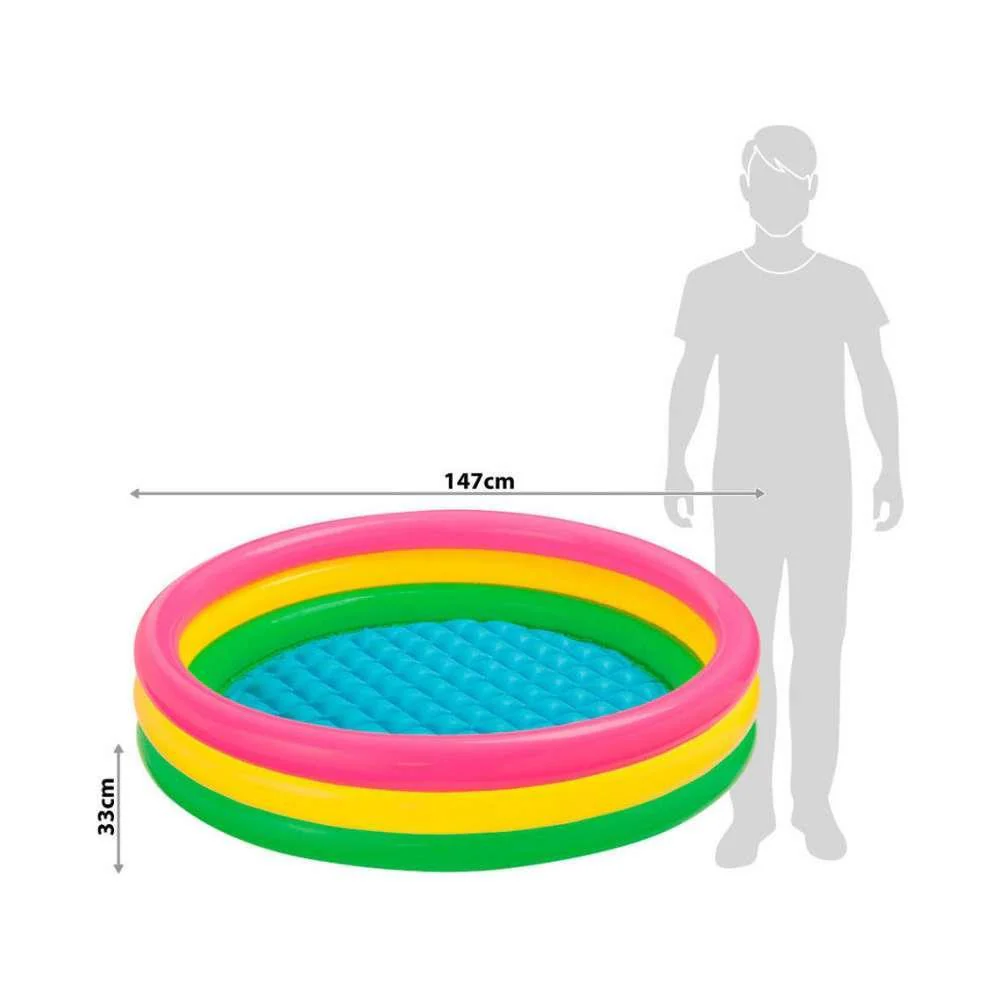 Intex Piscina Insuflável 3 Aros com Cores 147X33 Cm - Image 3