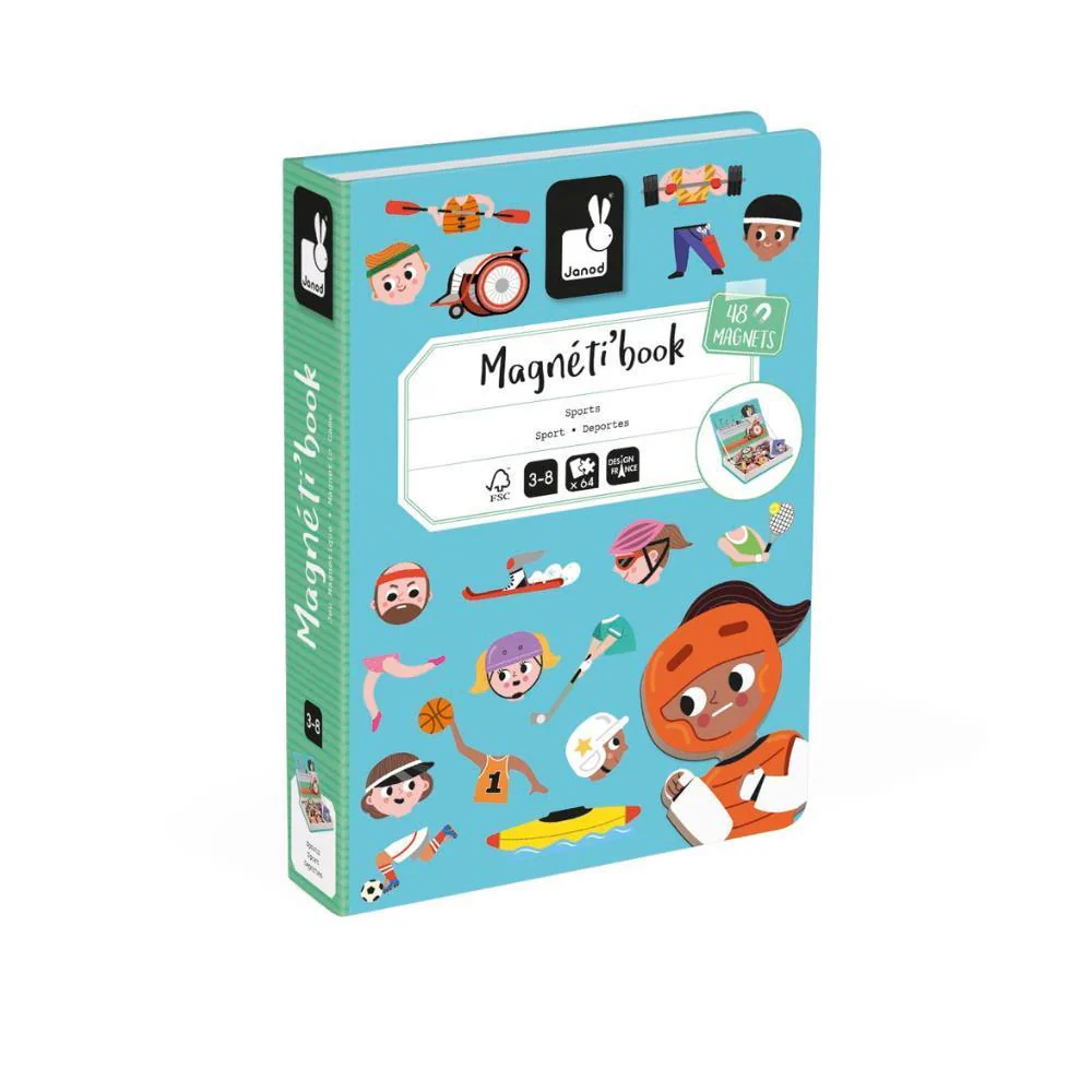 Jogo Janod MagnetiBook Desportos