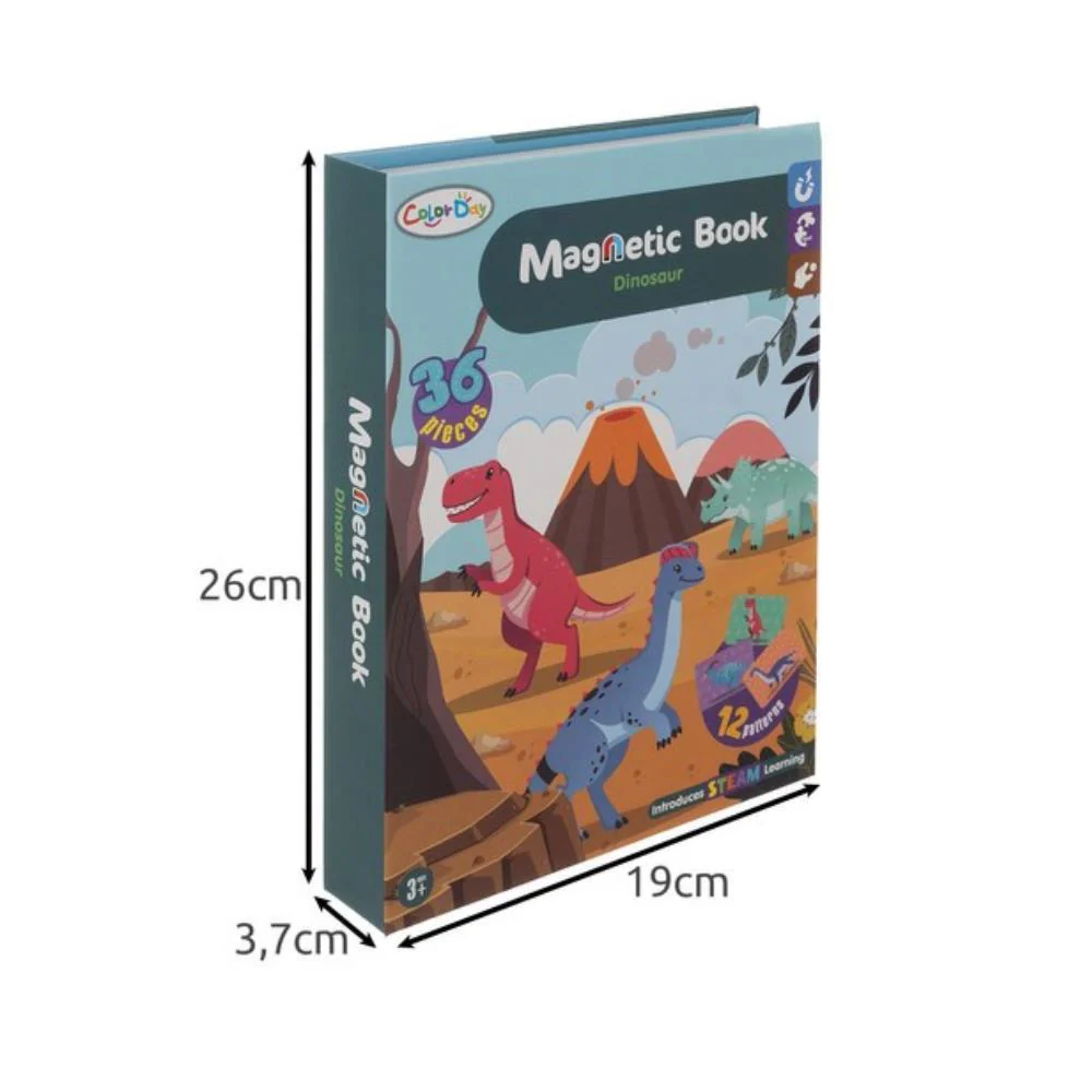 Jogo Magnético Magnetic Book Dinossauros - Image 3