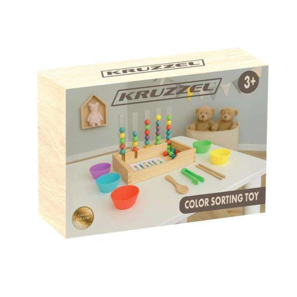Jogo Montessori Organizar Cores Madeira - Image 2