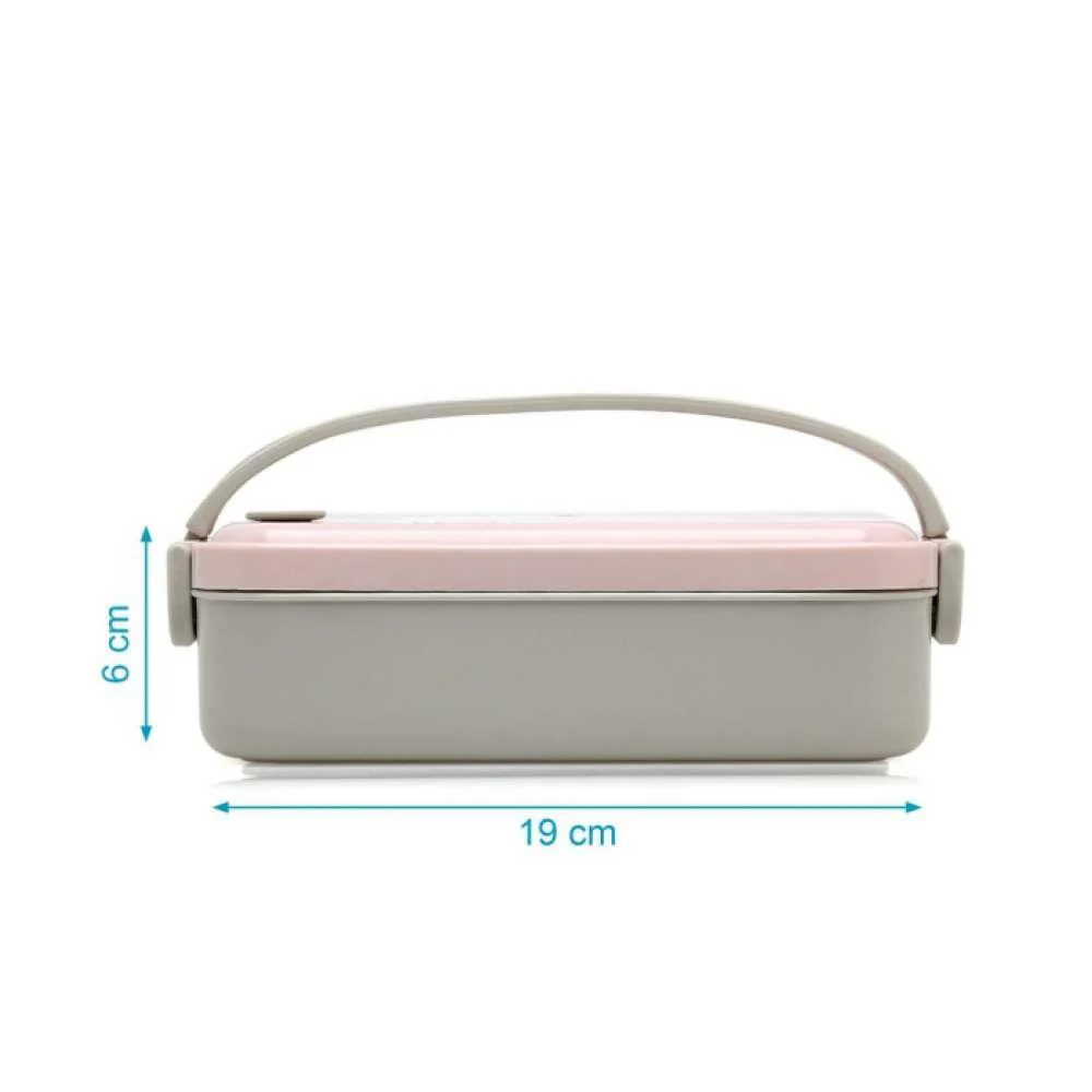 Kiokids Caixa/Lancheira em Inox com Pega Coelho Rosa - Image 4