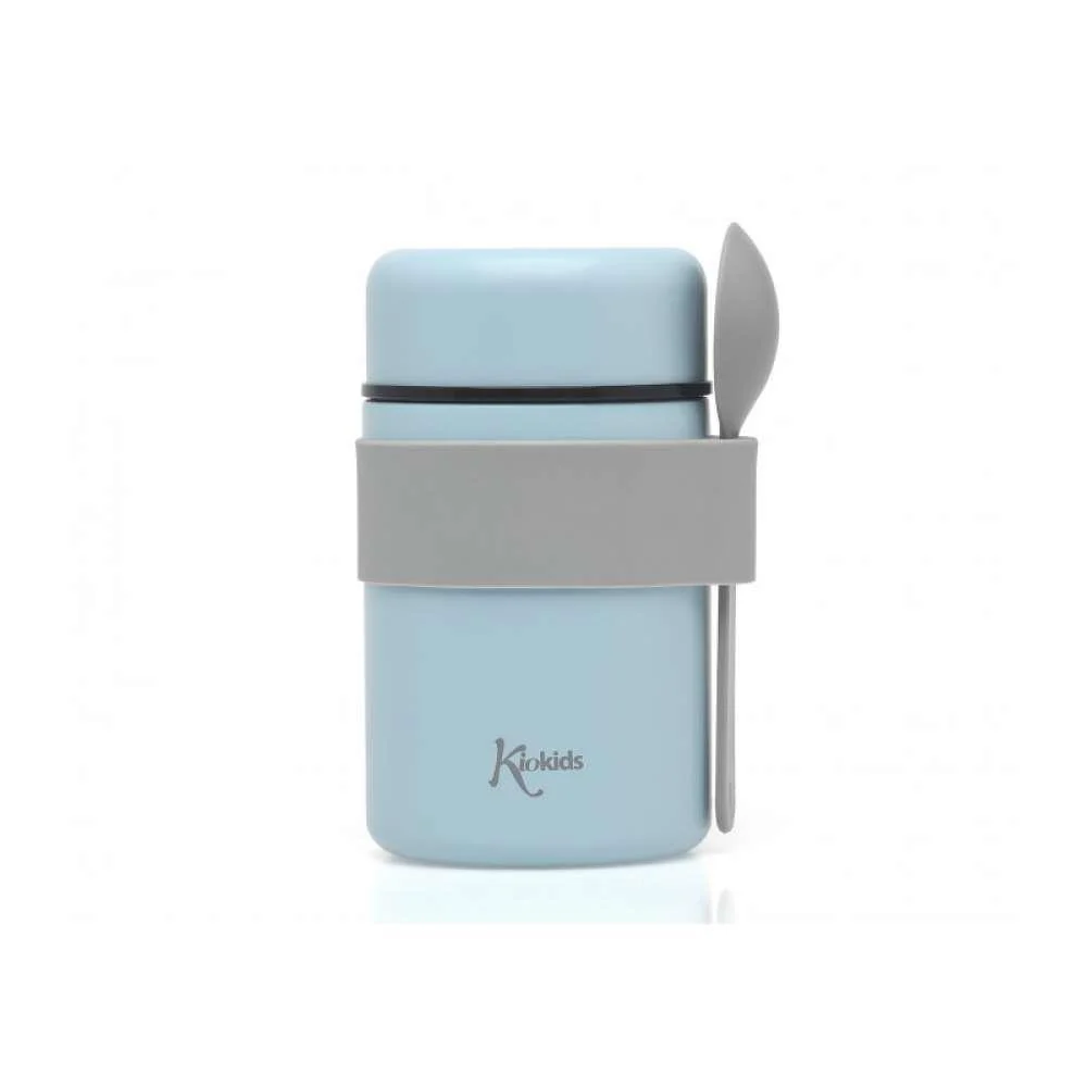 Termo para Sólidos em Inox com Colher Kiokids Azul