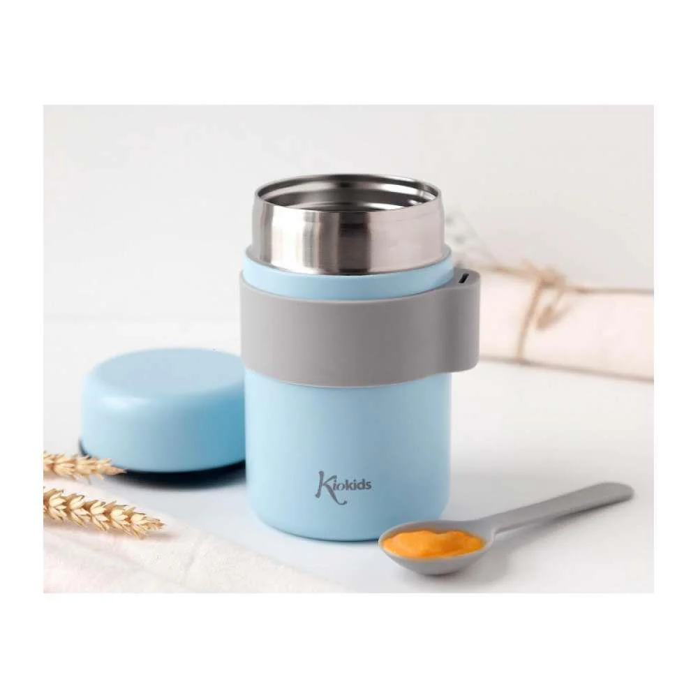Termo para Sólidos em Inox com Colher Kiokids Azul - Image 3