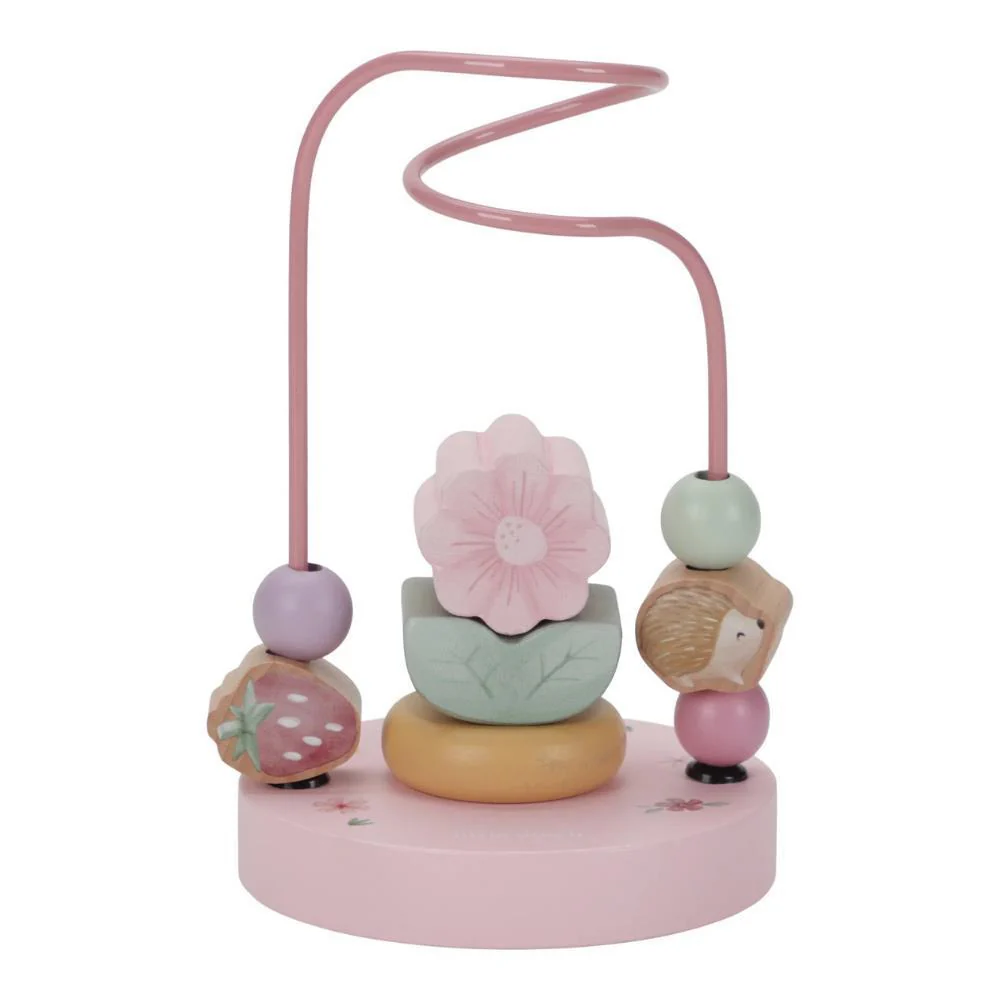 Labirinto Espiral de Atividades em Madeira Fairy Garden