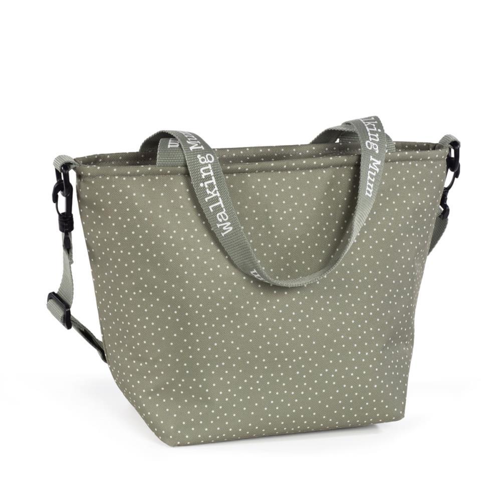 Lancheira Térmica XL Walking Mum Polka Dot Poppy Moss