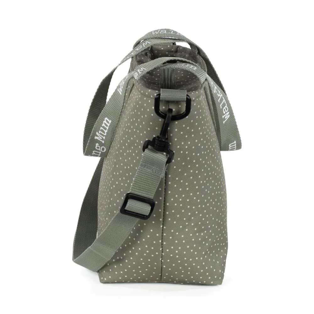 Lancheira Térmica XL Walking Mum Polka Dot Poppy Moss - Image 5