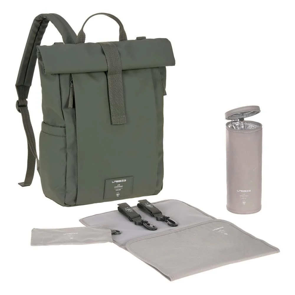 Mochila Green Label Rolltop Up Olive