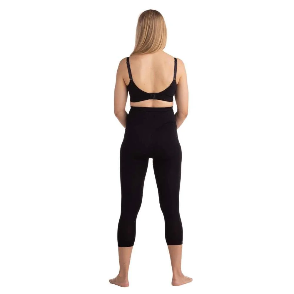 Leggins 3/4 de Suporte para Gravidez Carriwell Preto L - Image 7