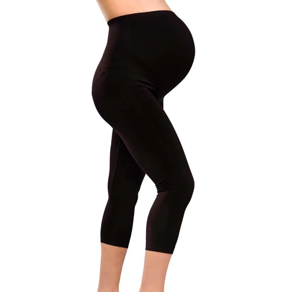 Leggins 3/4 de Suporte de Gravidez Carriwell Preto M - Image 3