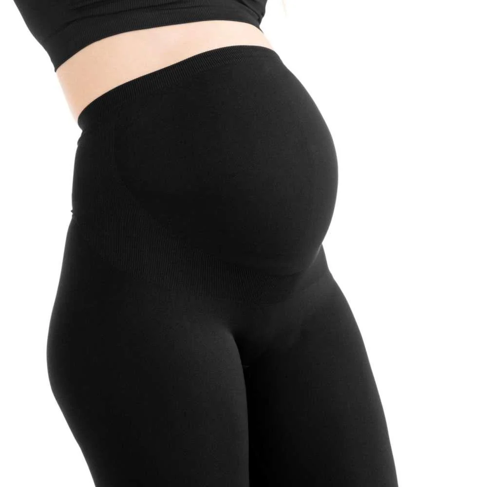 Leggins 3/4 de Suporte de Gravidez Carriwell Preto M - Image 7