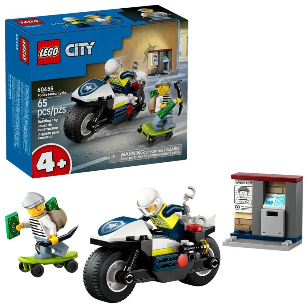 Lego City Perseguição com Mota da Polícia 65 Peças - Image 2