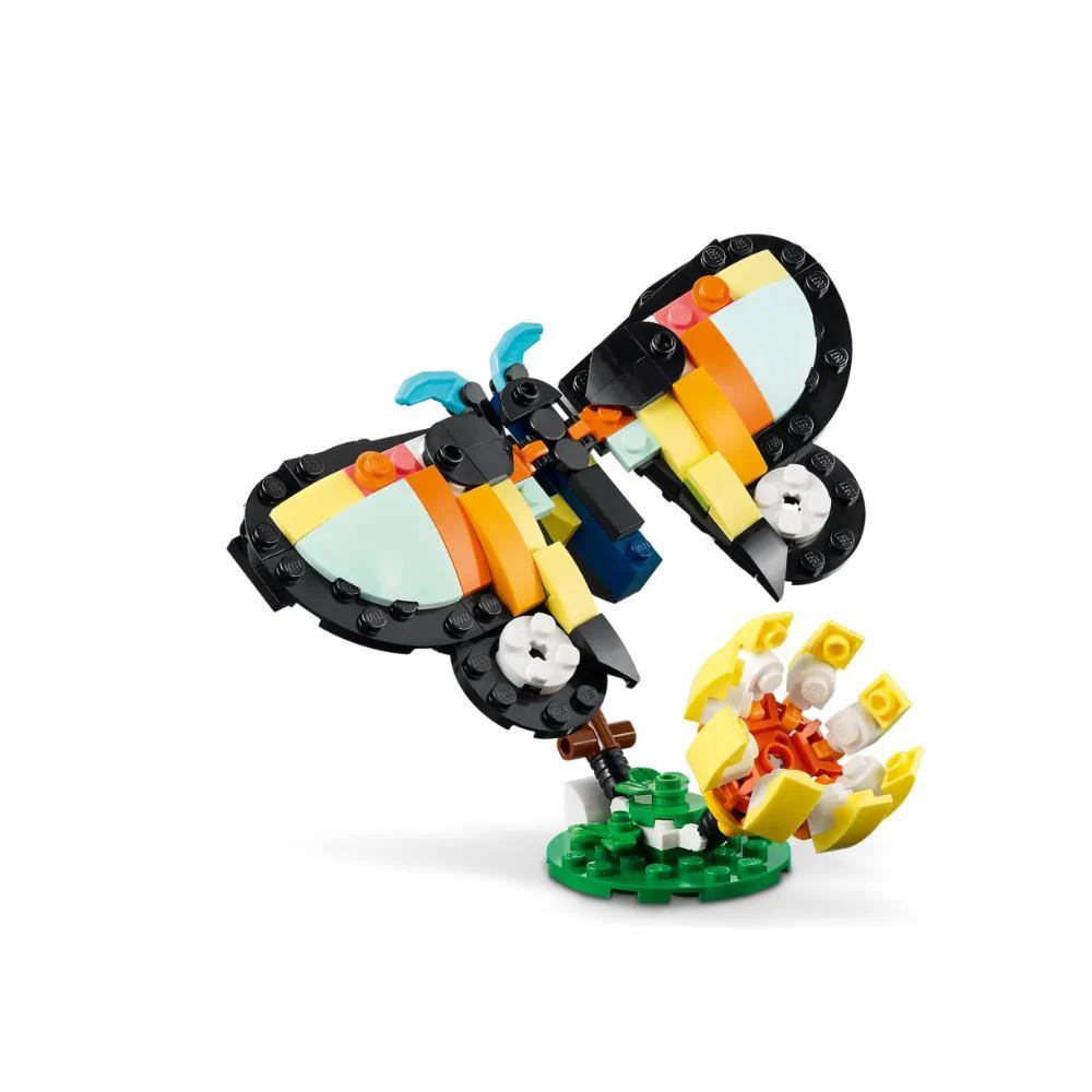 Lego Creator 3em1 Animais Selvagens Tucano Tropical 225 Peças - Image 3