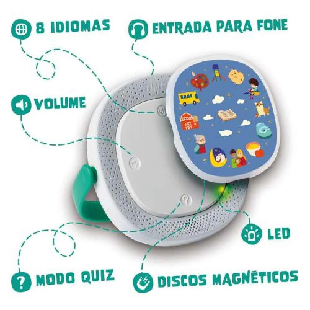 Leitor de Áudio Interativo Timio com 5 Discos - Image 4