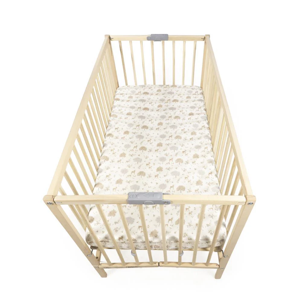 Lençol Ajustável Pasito a Pasito Nara para Berço/Cama 120x60cm