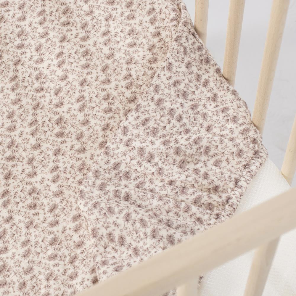 Lençol Ajustável Walking Mum Gala Cerise para Berço/Cama 120x60cm - Image 2