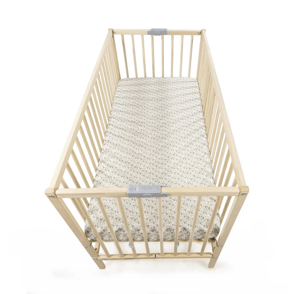 Lençol Ajustável Walking Mum Gala Mint para Berço/Cama 120x60cm