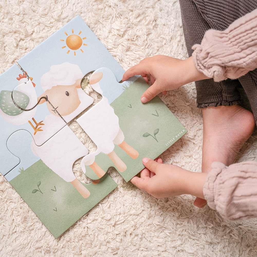 4 Puzzles com 4-16 Peças Little Dutch Little Farm - Image 3