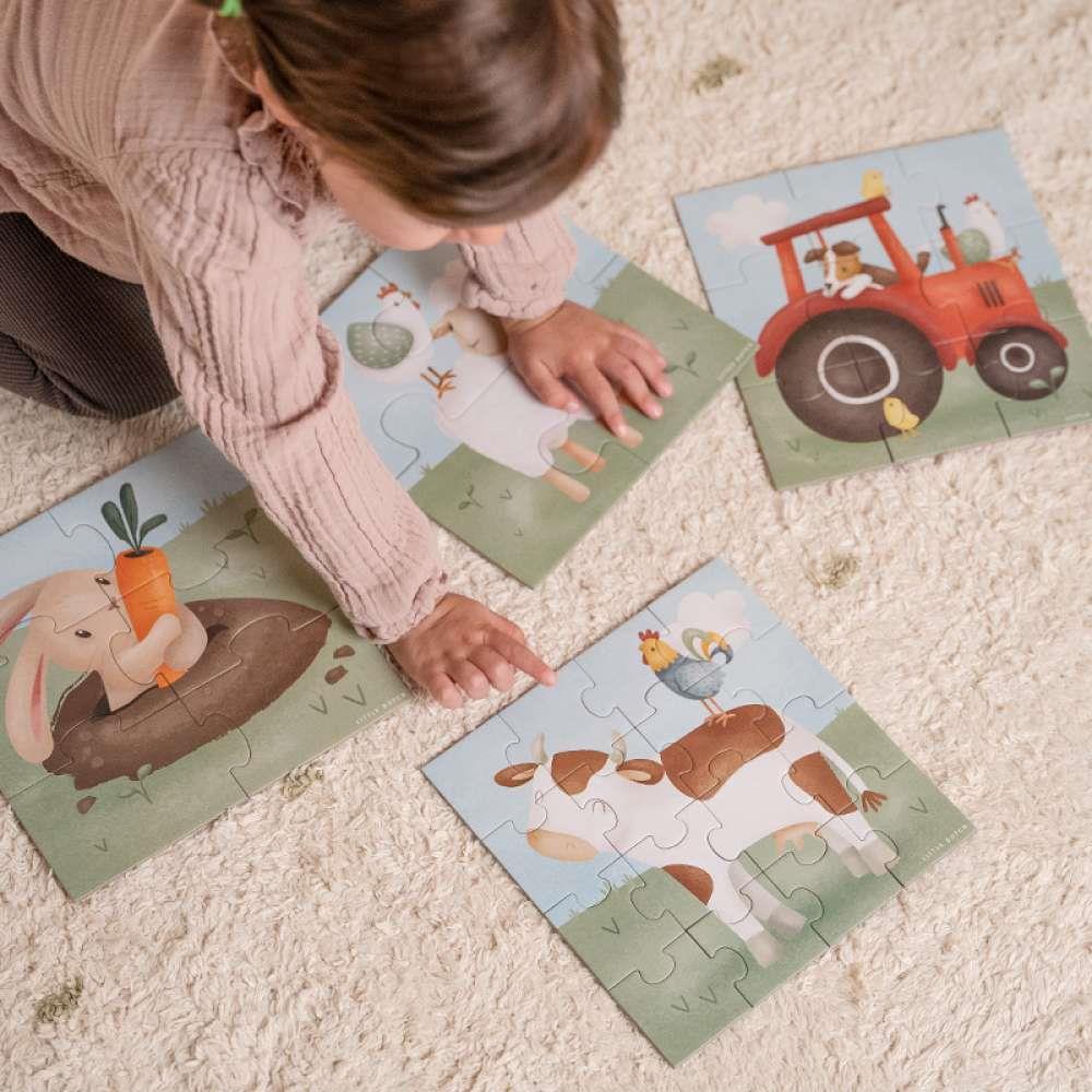 4 Puzzles com 4-16 Peças Little Dutch Little Farm - Image 6