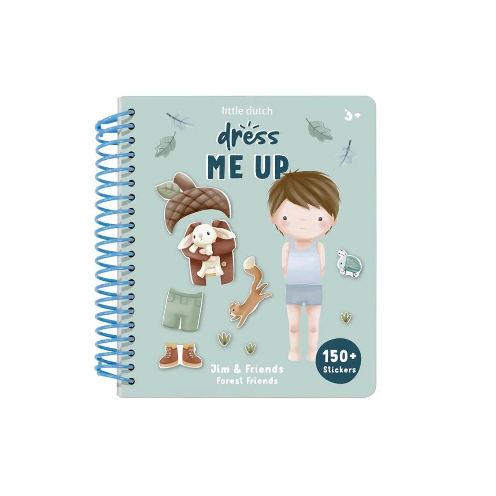 Livro Little Dutch Dress Me Up Jim & Friends Forest Friends