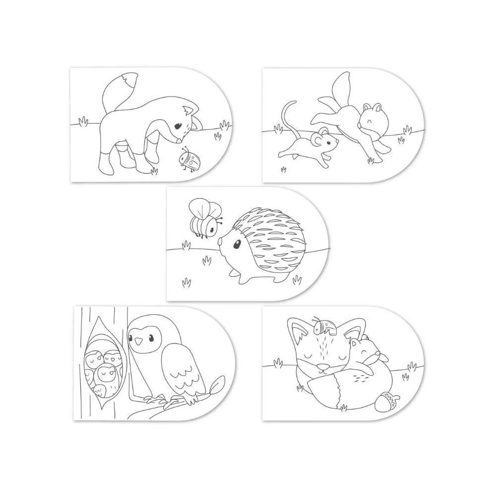Livro para Colorir com Aguarelas Little Dutch Forest Friends - Image 2