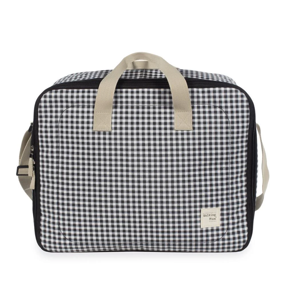 Mala de Maternidade Walking Mum I Love Vichy Preto - Image 2