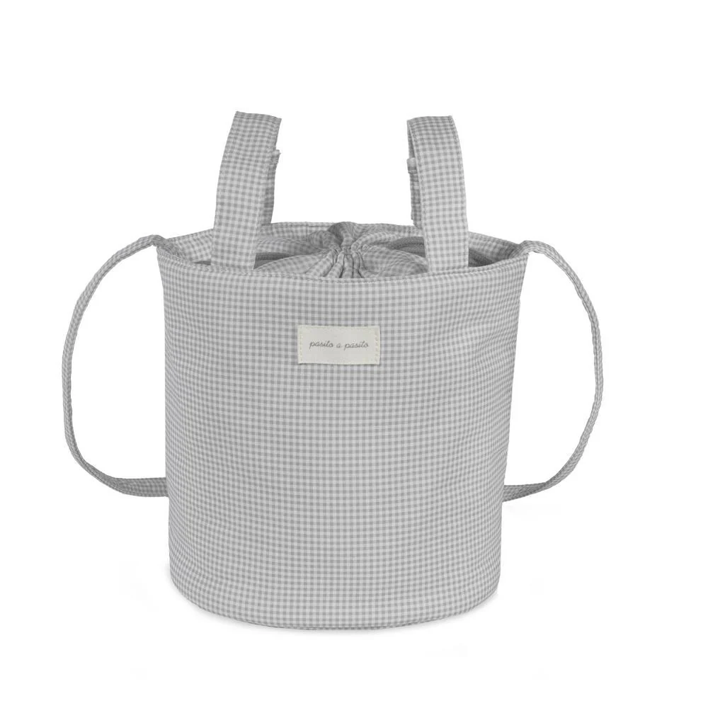 Mala Organizadora Bucket Pasito a Pasito Little Vichy Grey