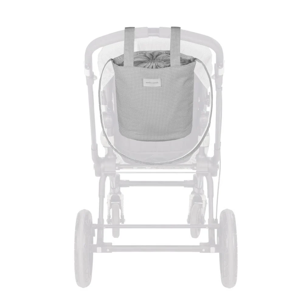 Mala Organizadora Bucket Pasito a Pasito Little Vichy Grey - Image 5