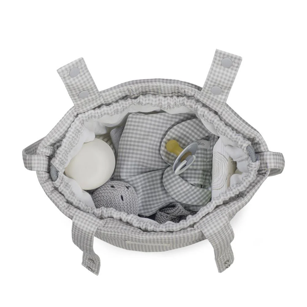 Mala Organizadora Bucket Pasito a Pasito Little Vichy Grey - Image 6