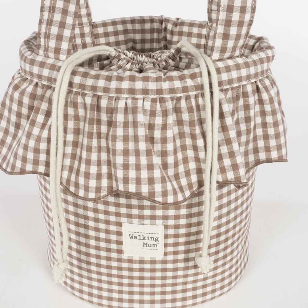 Mala Organizadora Walking Mum Bucket Praliné Vichy Moka - Image 6