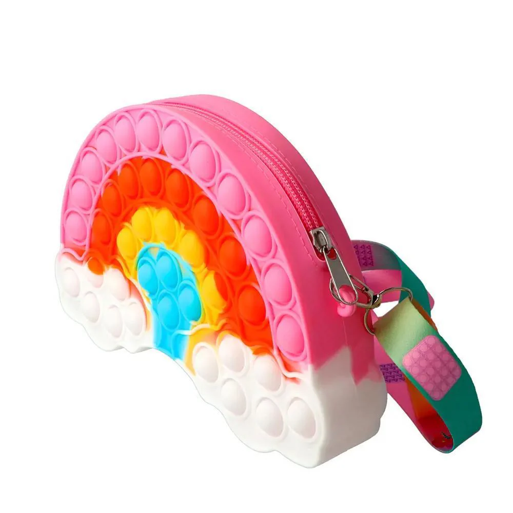 Mala Tiracolo Pop It em Silicone Arco-Íris - Image 2