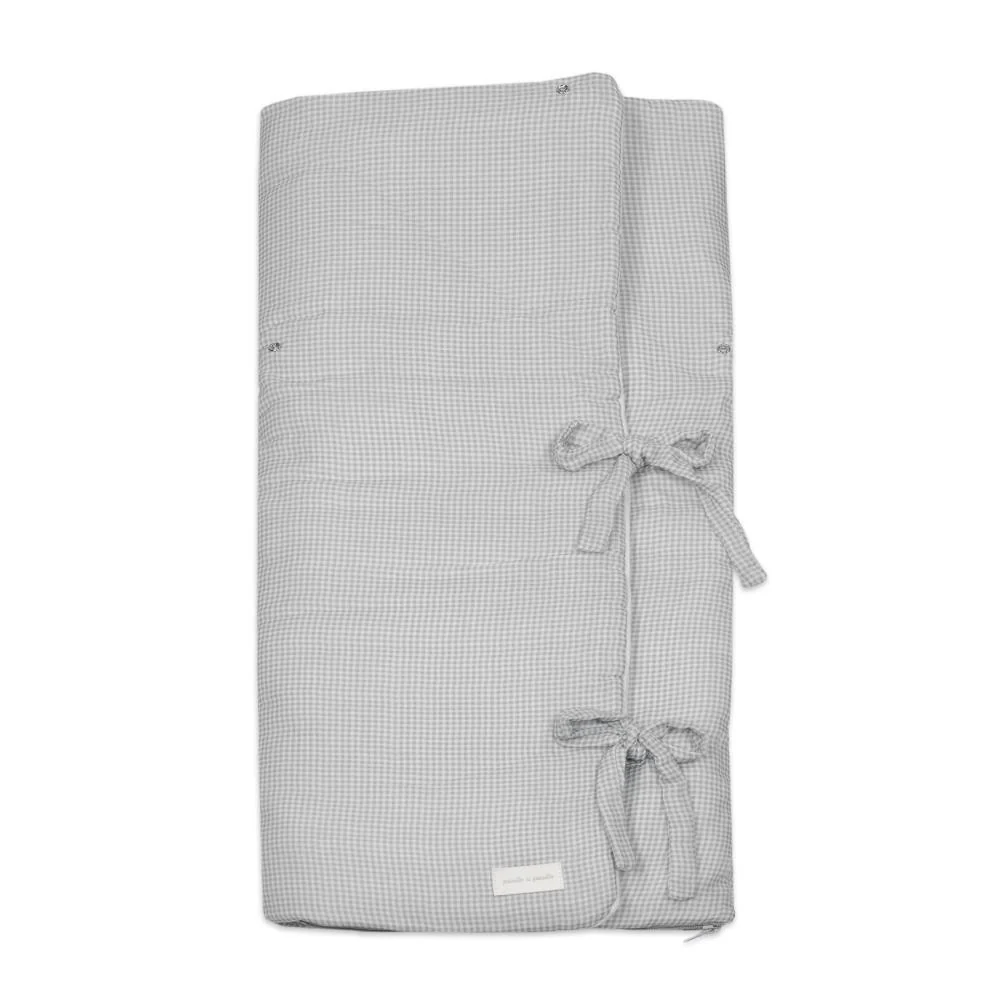 Manta Baby Nest Pasito a Pasito Little Bloom Vichy Grey - Image 4