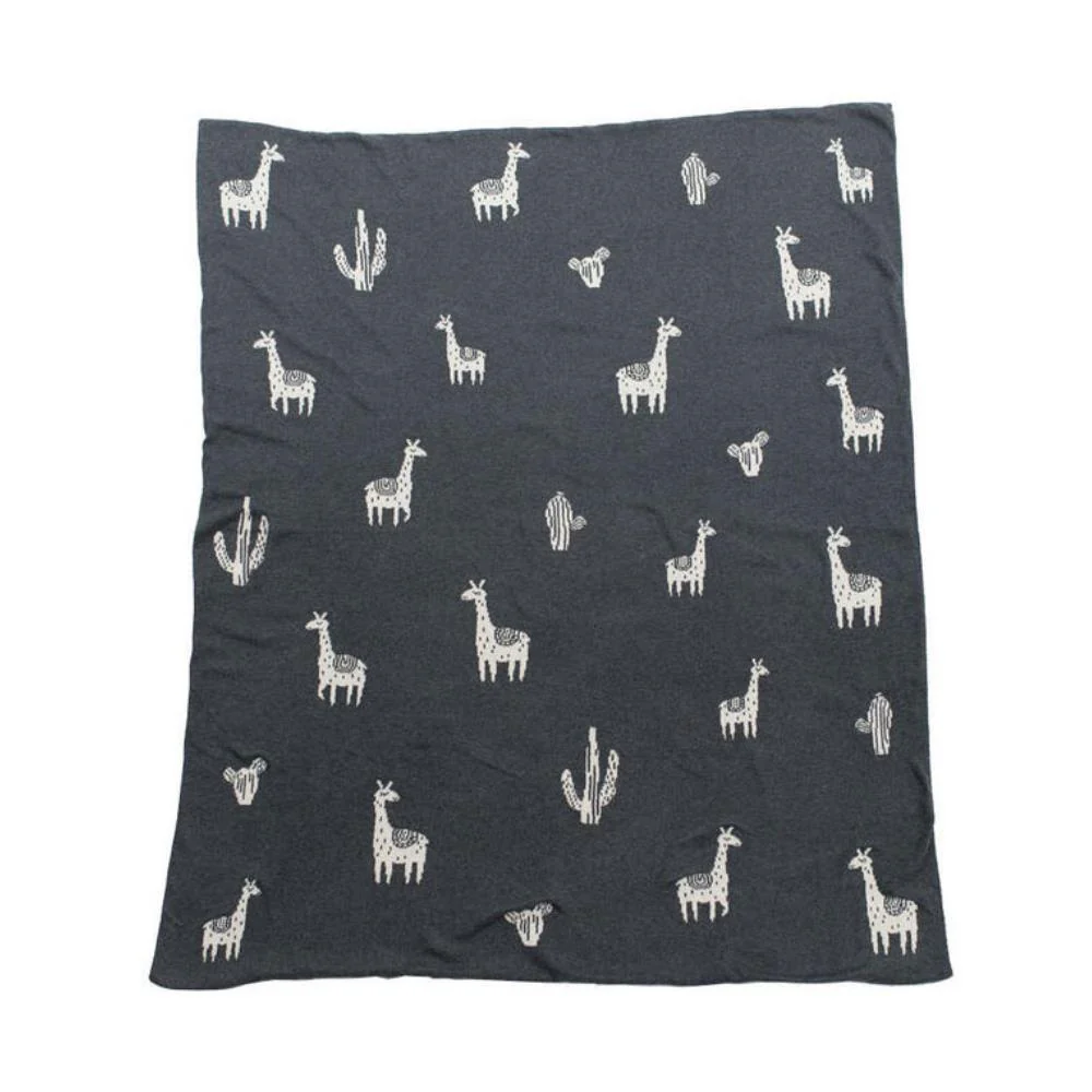 Manta em Algodão Orgânico Niu Lamas
