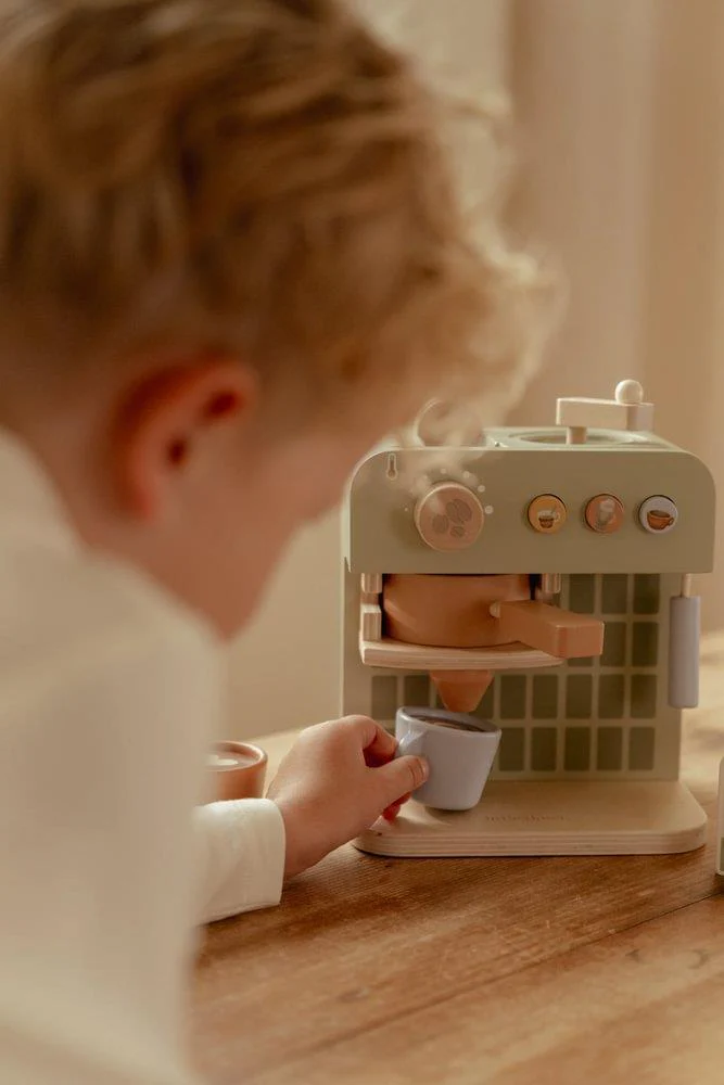 Máquina de Café com Acessórios em Madeira Little Dutch Green - Image 10