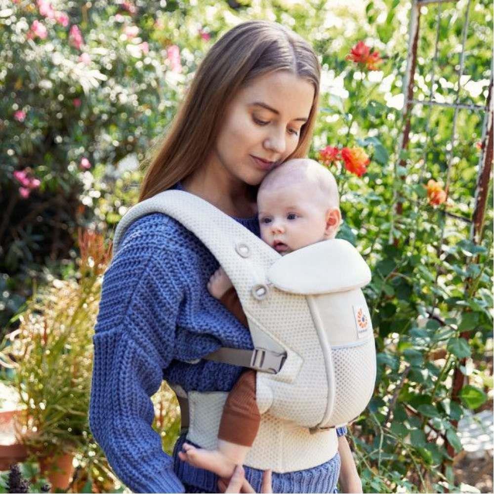 Marsúpio/Porta-Bebés Ergobaby Adapt Soft Flex Mesh Natural Beige - Image 6