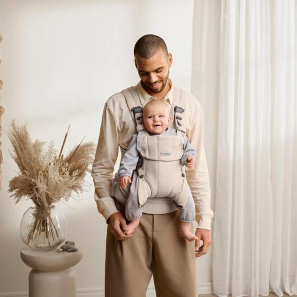 Marsúpio/Porta-Bebés BabyBjörn Harmony Melange Light Beige - Image 11