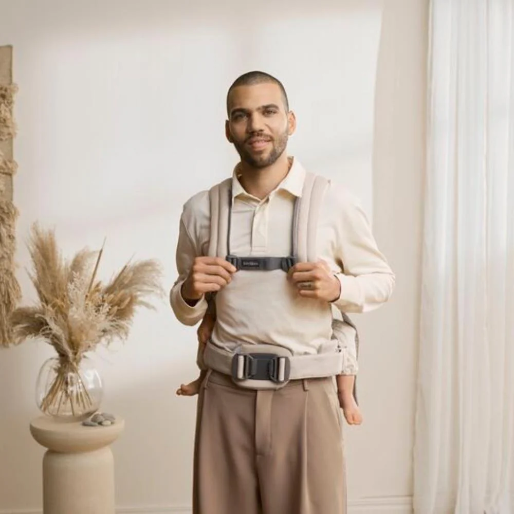 Marsúpio/Porta-Bebés BabyBjörn Harmony Melange Light Beige - Image 12