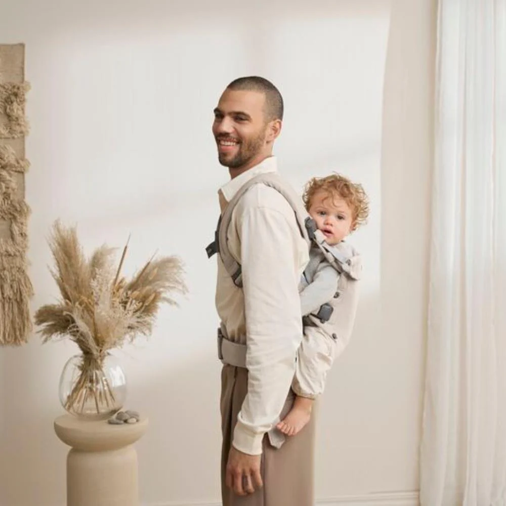 Marsúpio/Porta-Bebés BabyBjörn Harmony Melange Light Beige - Image 14