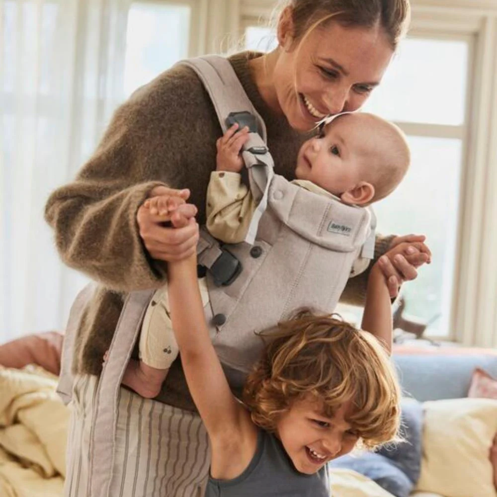 Marsúpio/Porta-Bebés BabyBjörn Harmony Melange Light Beige - Image 17