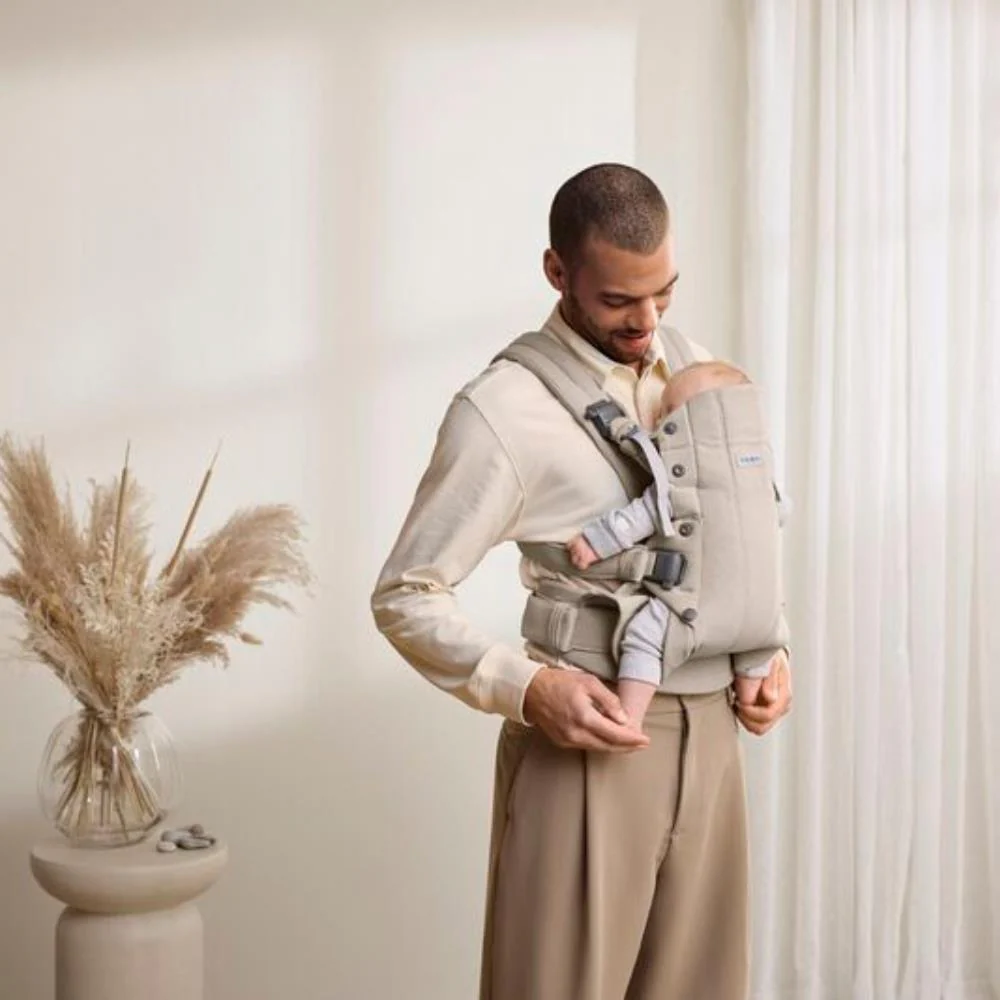 Marsúpio/Porta-Bebés BabyBjörn Harmony Melange Light Beige - Image 7