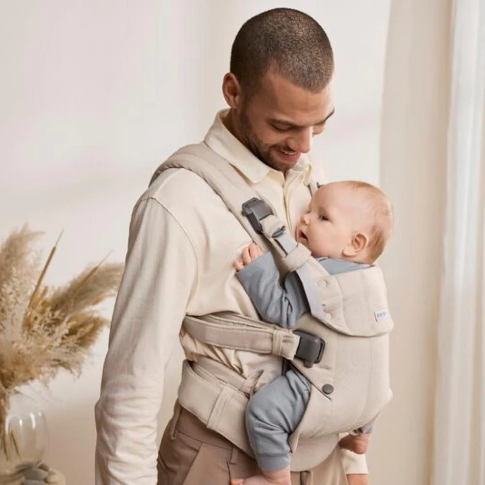Marsúpio/Porta-Bebés BabyBjörn Harmony Melange Light Beige - Image 9