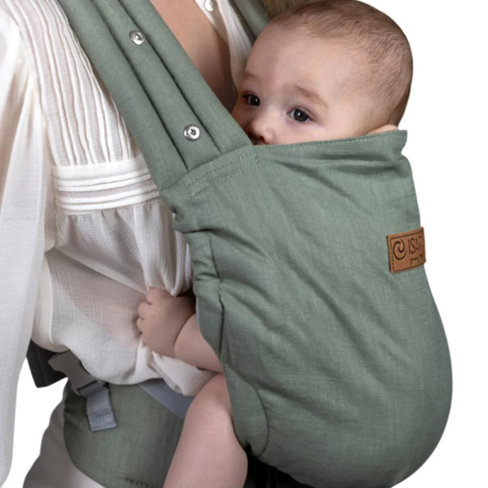 Marsúpio/Porta-Bebés Isara Elite Sage Green Linen - Image 2