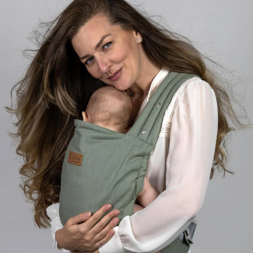 Marsúpio/Porta-Bebés Isara Elite Sage Green Linen - Image 4