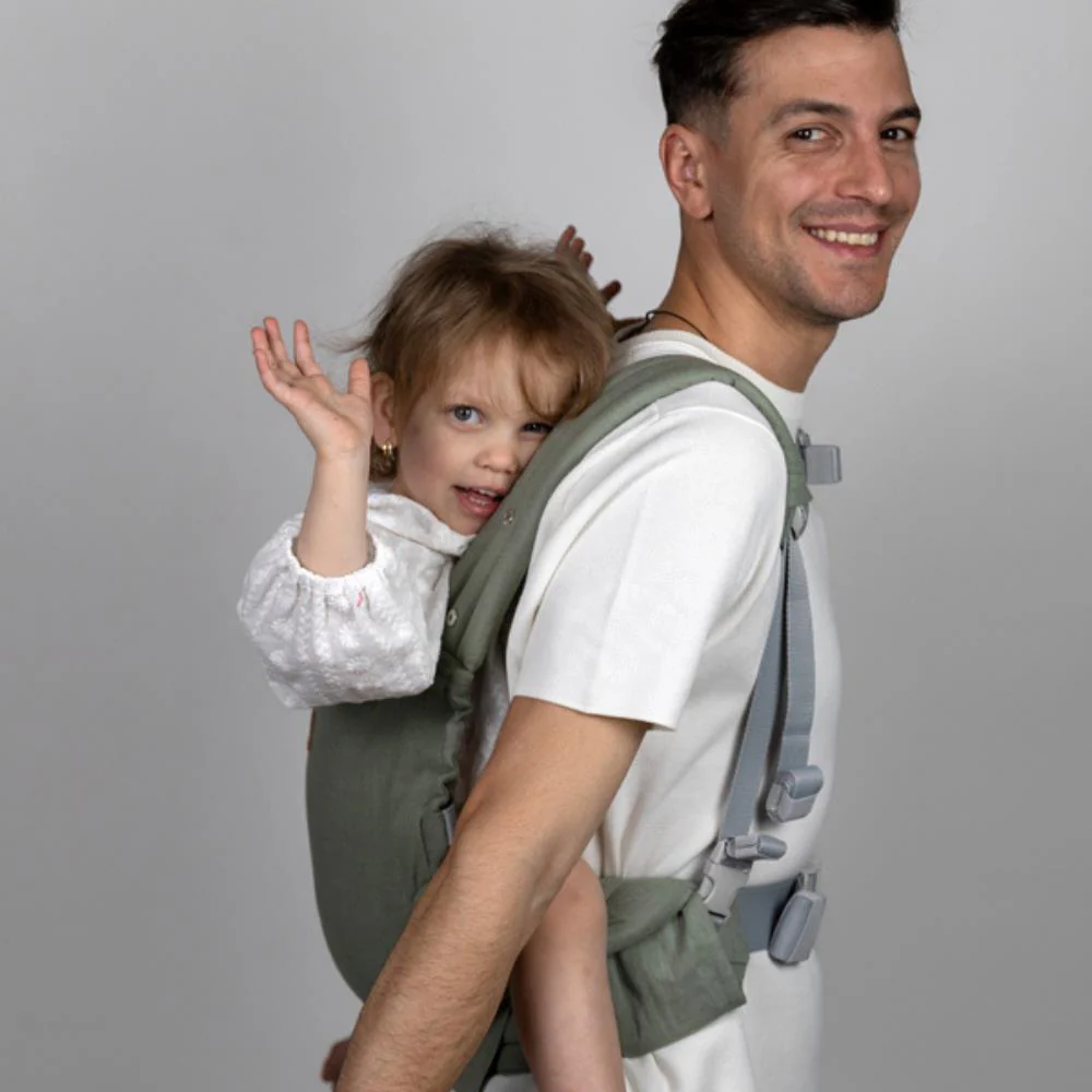 Marsúpio/Porta-Bebés Isara Elite Sage Green Linen - Image 7