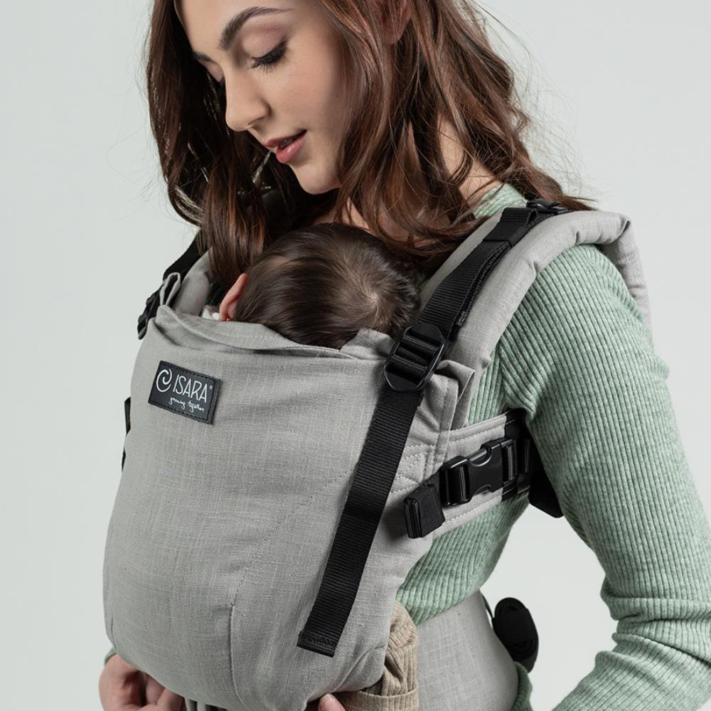 Marsúpio/Porta-Bebés Isara The One Linen Misty - Image 3