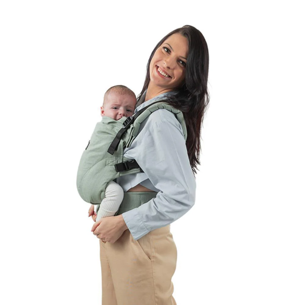 Marsúpio/Porta-Bebés Isara The One Linen Sage Green
