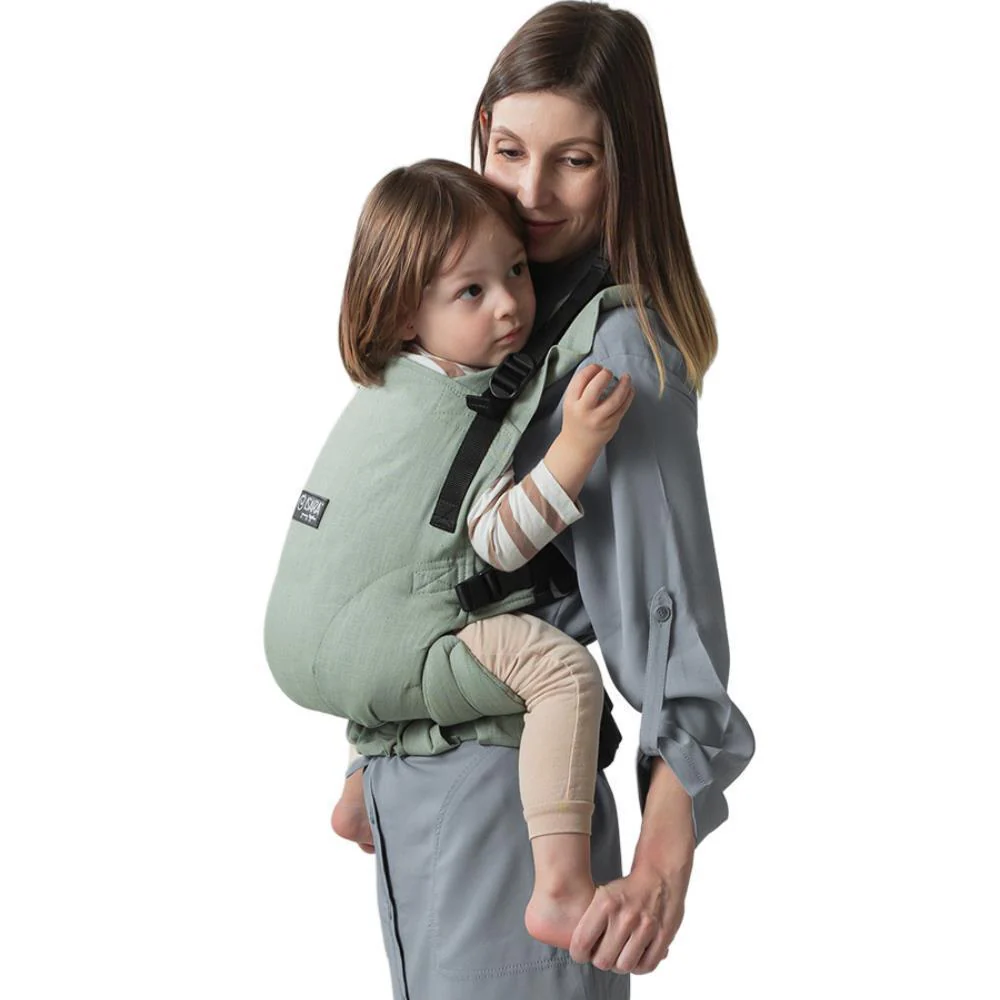 Marsúpio/Porta-Bebés Isara The One Linen Sage Green - Image 5