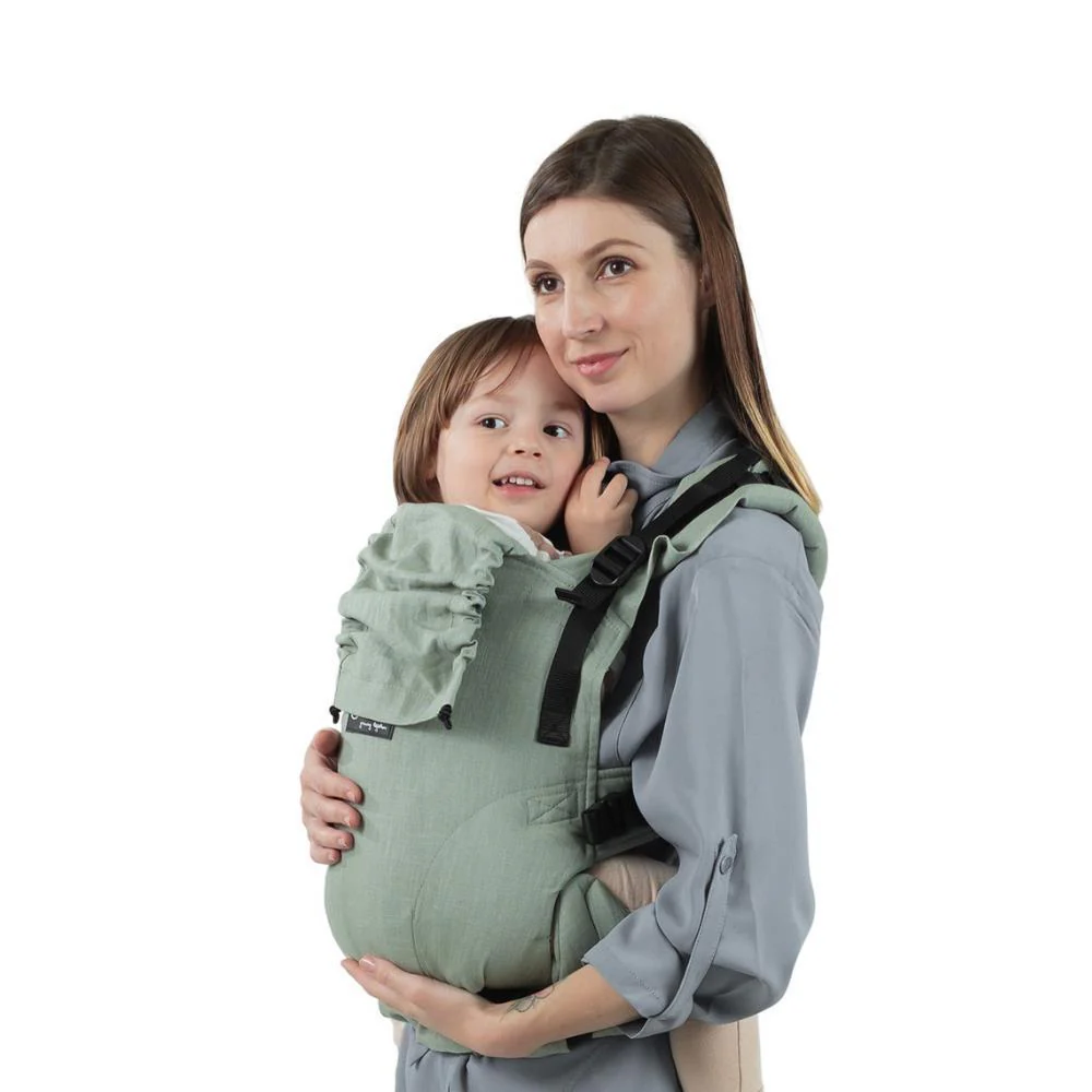 Marsúpio/Porta-Bebés Isara The One Linen Sage Green - Image 7