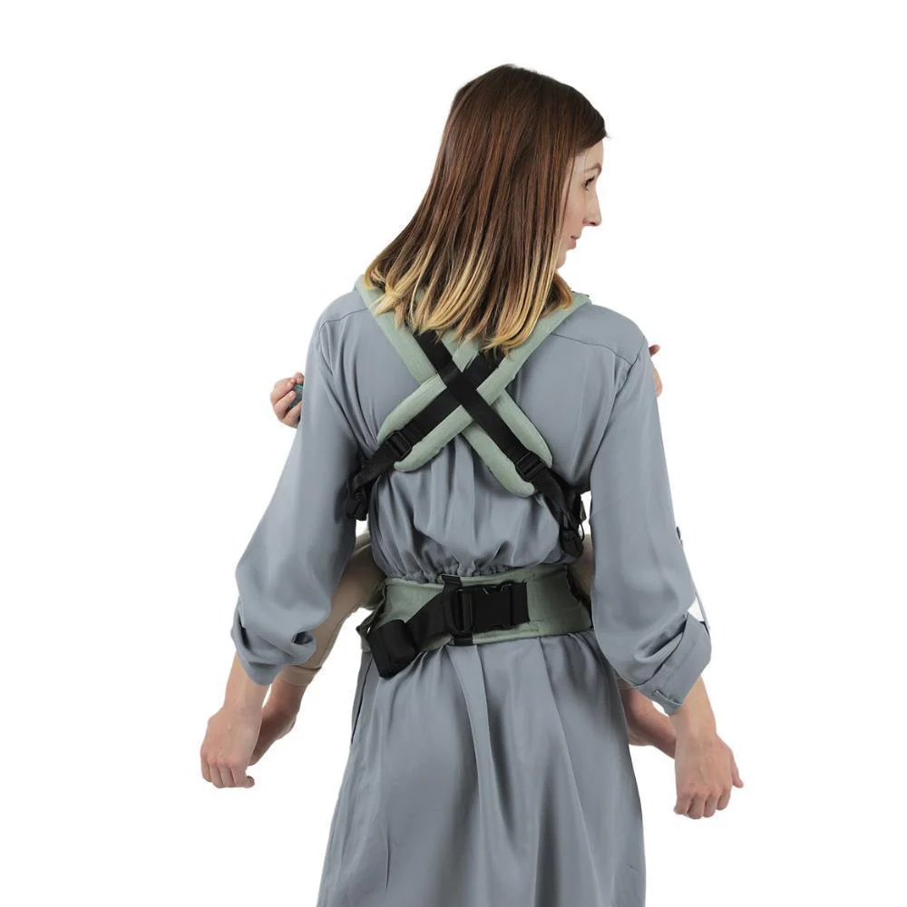 Marsúpio/Porta-Bebés Isara The One Linen Sage Green - Image 8